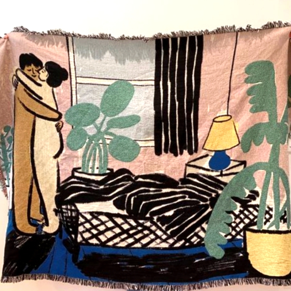 ⭐️Host Pick⭐️ People I’ve Loved Morning Love Blanket 50x70 Cotton Woven USA